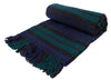 Tartan Pure New Wool Blanket - Black Watch