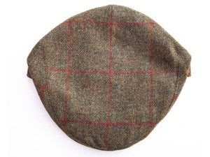 Garforth Tweed Flat Cap - Nidd Brown/Red