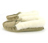 Lambswool Lined Moccasins with Collar