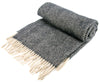 Herringbone Pure New Wool Throw - Vintage