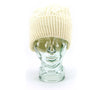 Knitted 100% British Wool Beanie Hat - Cream