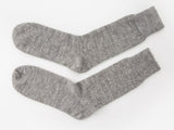 Undyed Alpaca Socks - Grey