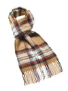 Tartan Lambswool Scarf - Camel Stewart