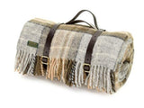 Blanket Carrying Strap - Brown leather