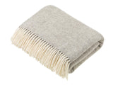 Natural Collection - Pure New Wool Throw - Grey Herringbone