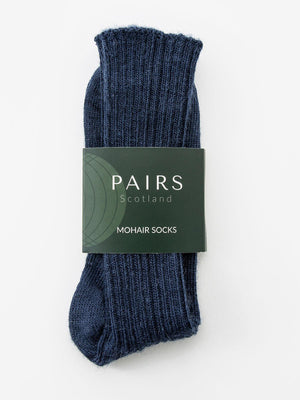 Mohair Socks - Navy