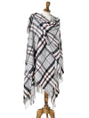 Tartan Lambswool Shawl - Grey Thompson