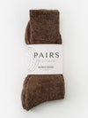 Undyed Alpaca Socks - Brown