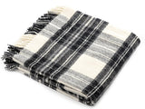 Tartan Pure New Wool Blanket - Dress Grey Stewart