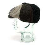 Patchwork Harris Tweed Baker Boy Hat