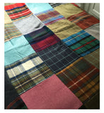 Patchwork Pure New Wool Throw - Tartan