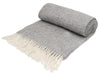 Illusion Pure New Wool Throw - Grey