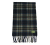 Plaid Lambswool Scarf - Navy