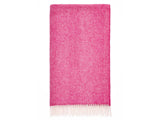 Herringbone Shetland Pure New Wool Throw - Fuschia