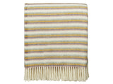 Stripe Pure New Wool Throw - Sunset