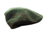 Garforth Tweed Flat Cap - Loxley Green Herringbone