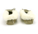 Lambswool Lined Moccasins with Collar