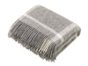 Natural Collection - Pure New Wool Throw - Windowpane Grey