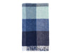 Lindley Pure New Wool Shetland Throw - Blue