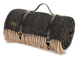 Blanket Carrying Strap - Brown leather