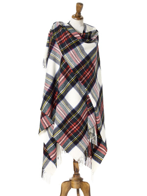 Tartan Lambswool Shawl - Dress Stewart