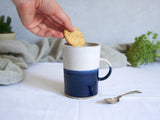 Hand-Thrown Ceramic Cosy Mug - Midnight