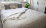 Honeycomb Pure New Wool Throw - Grey