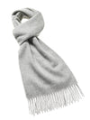 Plain Lambswool Scarf - Silver Grey