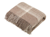 Natural Collection - Pure New Wool Throw - Ombre Brown