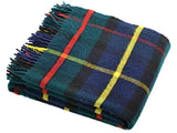 Tartan Pure New Wool Blanket - Hunting Macleod