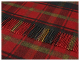 Tartan Lambswool Scarf - Dark Maple