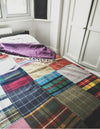 Patchwork Pure New Wool Throw - Tartan