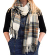 Tartan Lambswool Scarf - Muted Blue Stewart