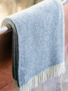 Illusion Pure New Wool Throw - Grey