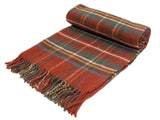 Tartan Pure New Wool Blanket - Antique Royal Stewart