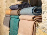 Chevron Recycled Wool Throw - Assorted Colours