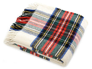 Tartan Pure New Wool Blanket - Dress Stewart