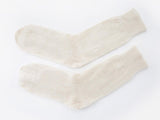Undyed Alpaca Socks - Cream