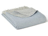 Dartmoor Reversible Pure New Wool Throw - Blue Mist