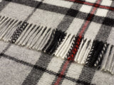 Tartan Pure New Wool Blanket - Grey Thompson