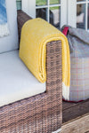 Honeycomb Pure New Wool Throw - Golden Yellow