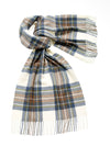 Tartan Lambswool Scarf - Muted Blue Stewart