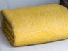 Honeycomb Pure New Wool Throw - Golden Yellow