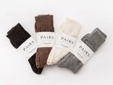 Undyed Alpaca Socks - Charcoal