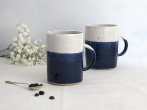 Hand-Thrown Ceramic Cosy Mug - Midnight