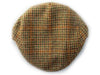 Garforth Tweed Flat Cap - Houndstooth Beige/Green