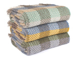 Random Check Celtic Weave Recycled Wool Throw