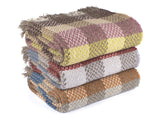 Random Check Celtic Weave Recycled Wool Throw