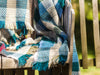 Random Check Celtic Weave Recycled Wool Throw