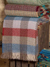Random Check Celtic Weave Recycled Wool Throw